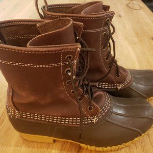 LL Bean 8" boots Women's size 8/Men's size 6